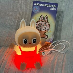 Pink Monster Touch Night Light Silicone Color Changing LED Lamp USB Rechargeable